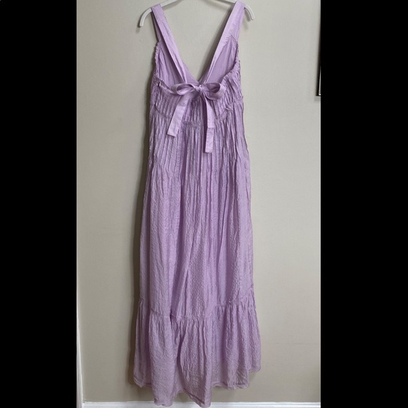 Frankie Pintuck Lavender Maxi Dress 